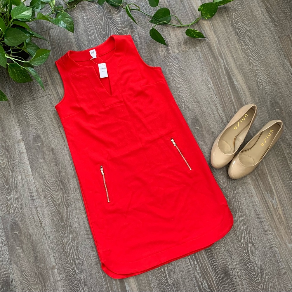 NWT GAP red dress, size 4 petite